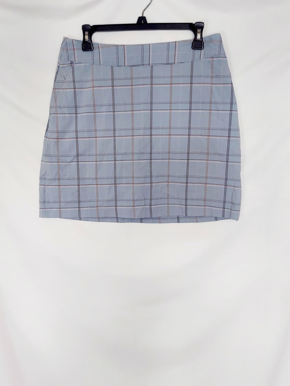 Golf adidas Light Blue Plaid Mini Skirt Golf